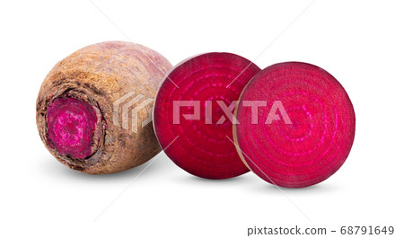 beetroot vegetables and a half isolated on white beetroot vegetables and a half isolated on white 68791649