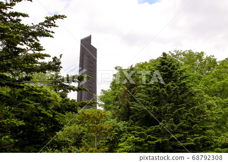 Monument, green, plant, sky, centennial monument, sapporo city, hokkaido 68792308