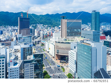 View of the city of Rokko and Sannomiya from Kobe City Hall 68792851
