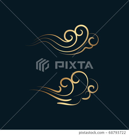 Traditional cloud pattern, Chuseok pattern Traditional cloud pattern, Chuseok pattern 68793722