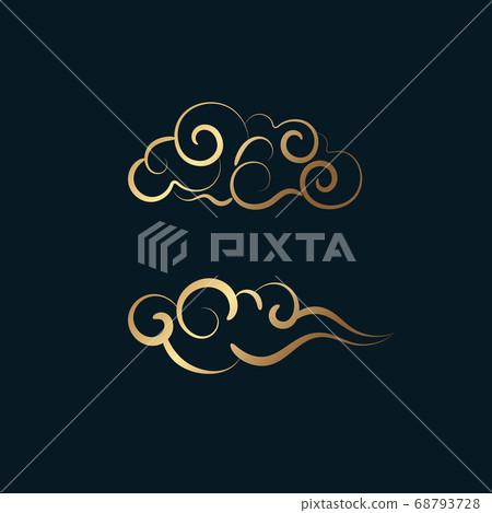 Traditional cloud pattern, Chuseok pattern Traditional cloud pattern, Chuseok pattern 68793728