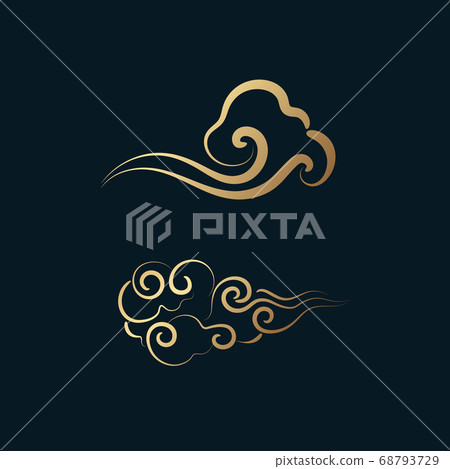 Traditional cloud pattern, Chuseok pattern Traditional cloud pattern, Chuseok pattern 68793729