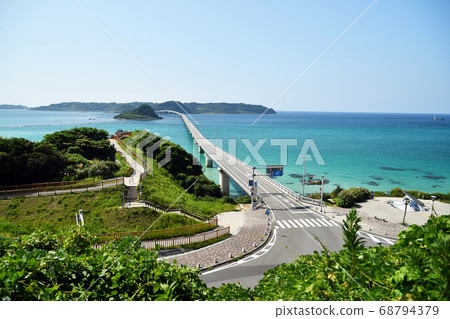 Kakushima Ohashi extending to the sea Kakushima Ohashi extending to the sea 68794379