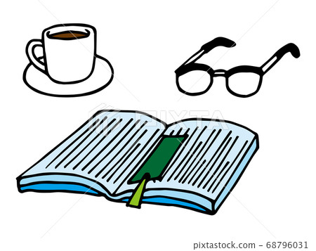 眼鏡咖啡杯書 眼鏡咖啡杯書 68796031