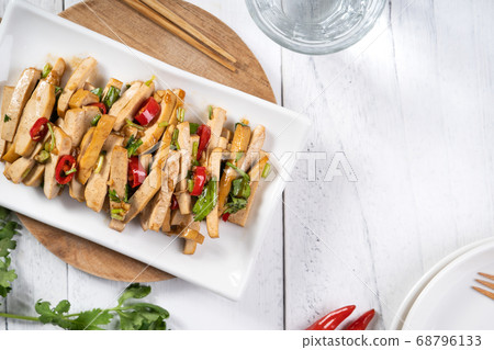 涼拌 豆干 豆乾 豆腐 cold dish dried tofu bean curd 冷たい料理 68796133