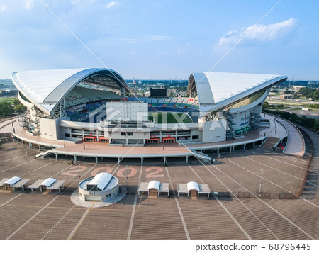Aerial view of Saitama Stadium 2002 in Saitama City, Saitama Prefecture 68796445