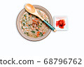 Porridge with shrimp and octopus 68796762