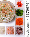 Porridge with shrimp and octopus 68796764