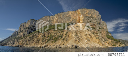 orosei gulf cala gonone rocks sea cliffs Sardinia orosei gulf cala gonone rocks sea cliffs Sardinia 68797711