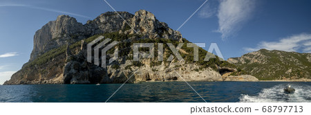 orosei gulf cala gonone rocks sea cliffs Sardinia orosei gulf cala gonone rocks sea cliffs Sardinia 68797713