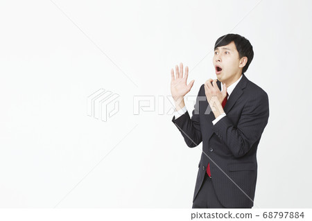 男性商務白色背景 68797884