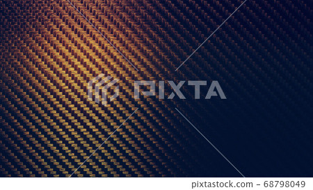 Carbon fiber gold texture pattern background 68798049