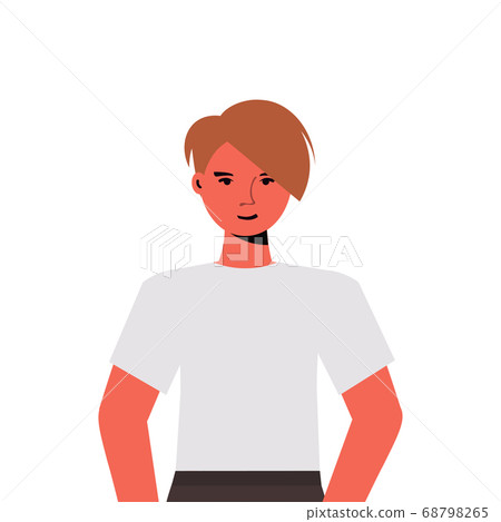 little girl in casual trendy clothes female cartoon character cute child portrait isolated little girl in casual trendy clothes female cartoon character cute child portrait isolated 68798265