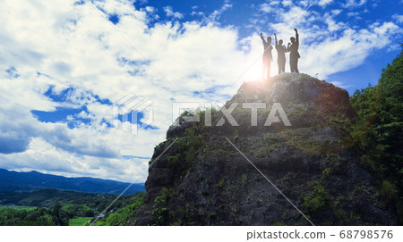 Success image People standing on top Success image People standing on top 68798576