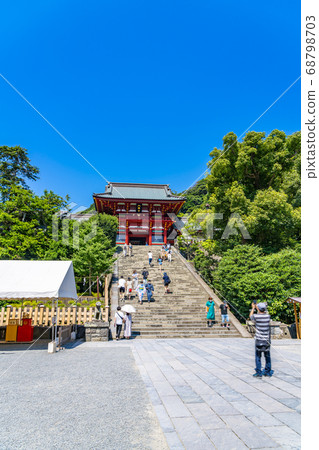 [神奈川縣]鎌倉：鶴岡八man宮的主要神社和大石台階 68798703