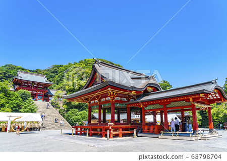 [神奈川縣]鎌倉：鶴岡八man宮的主要神社和舞廳 68798704