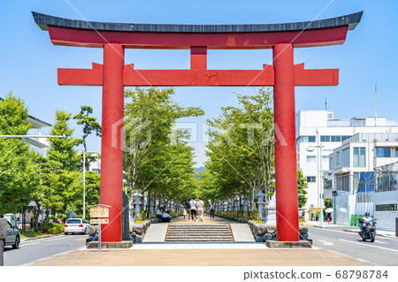 [Kanagawa Prefecture] Kamakura: Tsuruoka Hachimangu's second torii and Dankatsu with beautiful green summer 68798784