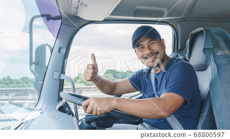 smile professional truck driver smile professional truck driver 68800597