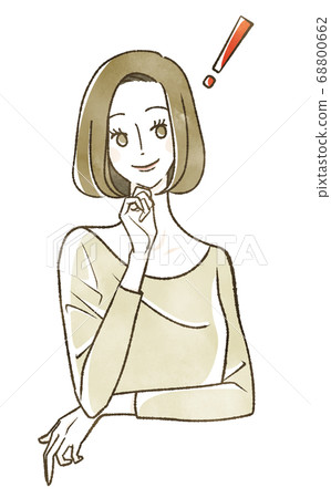 A woman with a smile 68800662