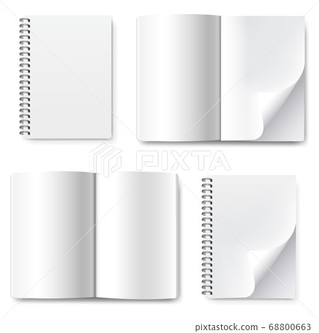 Book Collection Set With Isolated White Background 68800663