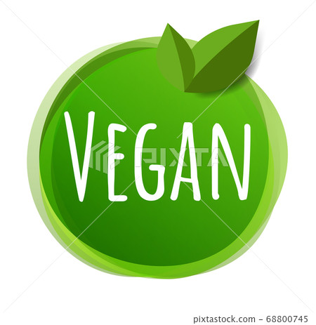 Nature Label With Green Leaves 68800745