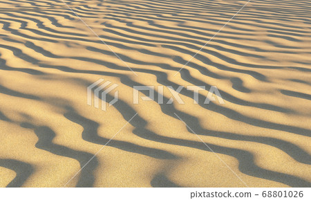 Brown sand on beach under evening sunlight Brown sand on beach under evening sunlight 68801026