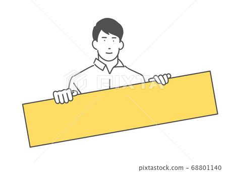 Men with signs Men with signs 68801140