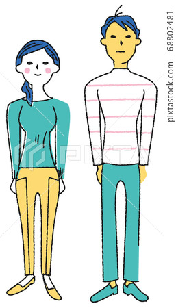 男人和女人對夫婦圖 68802481