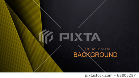 Abstract black design with texture effect, yellow slanting curtains 68803287