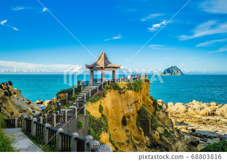 scenery of Keelung islet and Heping Island Park in 68803816