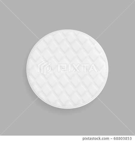 Cotton Pad Clean Face Cosmetic Top View Vector Cotton Pad Clean Face Cosmetic Top View Vector 68803853