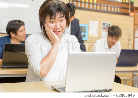 PC classroom for seniors PC classroom for seniors 68803949