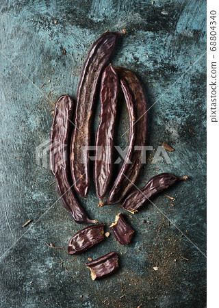 ripe carob beans ripe carob beans 68804340