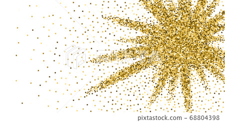 Gold glitter luxury sparkling confetti. Scattered  68804398