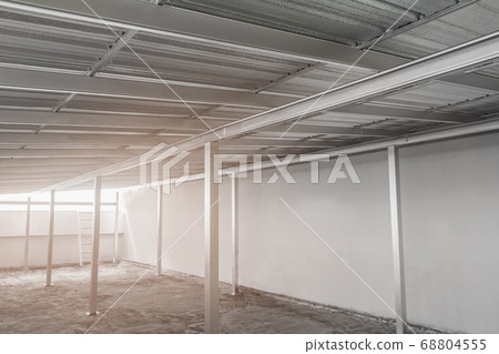 under metal sheet roof corrugated metallic texture under metal sheet roof corrugated metallic texture 68804555