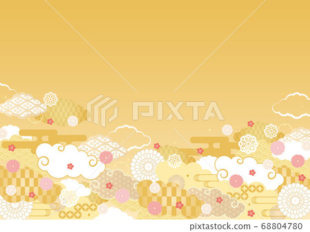 背景素材-日雲圖案(幻想)2 背景素材-日雲圖案(幻想)2 68804780