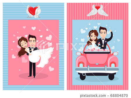 Wedding Celebration, Bride and Groom on Honeymoon Wedding Celebration, Bride and Groom on Honeymoon 68804870