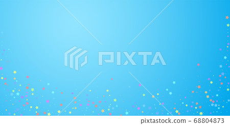 Festive confetti. Celebration stars. Colorful star 68804873