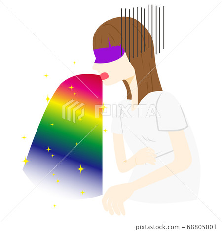 嘔吐喝醉的女人 68805001