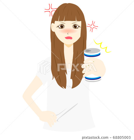 憤怒的女人喝醉了 68805003