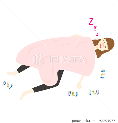 A woman who sleeps getting drunk 68805077