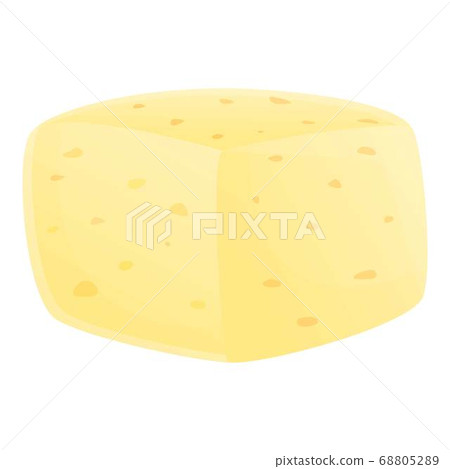 Gouda cheese icon, cartoon style 68805289