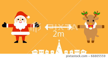 Social Distance Santa Reindeer Social Distance Santa Reindeer 68805559