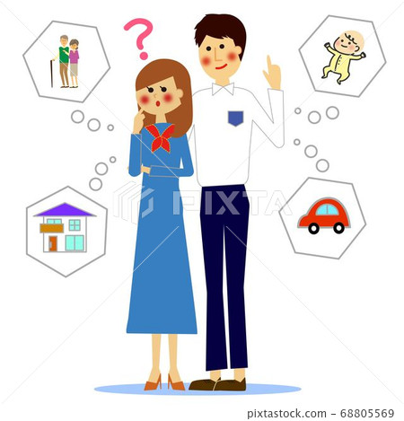 一對夫婦想著未來的資金2 一對夫婦想著未來的資金2 68805569