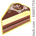 Illustration of chocolate cake 68805759