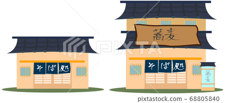Illustration of a soba restaurant Illustration of a soba restaurant 68805840