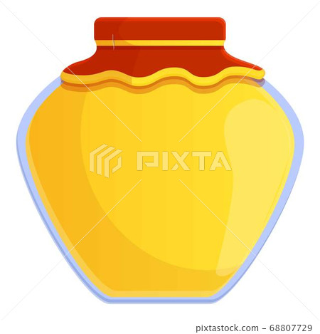 Home honey jar icon, cartoon style Home honey jar icon, cartoon style 68807729