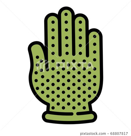Gardening glove icon, outline style 68807817