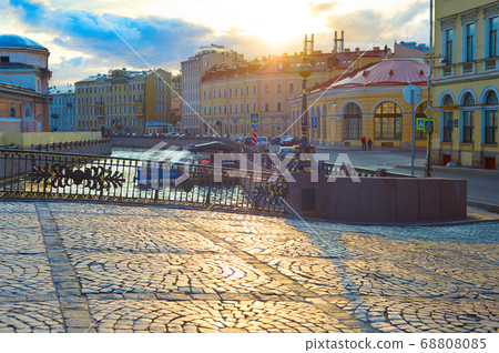 Saint-Petersburg street river Russia Saint-Petersburg street river Russia 68808085