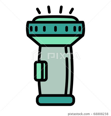Snorkeling flashlight icon, outline style Snorkeling flashlight icon, outline style 68808238